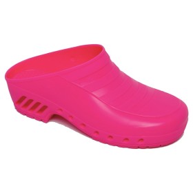 Fuchsia clogs - without holes - 1 pair