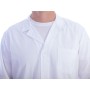 Witte katoenen/polyester jas - heren