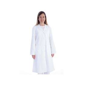 Witte katoenen/polyester jas - dames