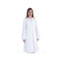 Abrigo blanco de algodón/poliéster - mujer