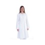 White cotton/polyester coat - woman