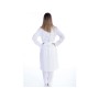 Manteau blanc en coton/polyester - femme