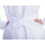 White cotton/polyester coat - woman