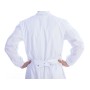 White coat with snaps in cotton/polyester - unisex