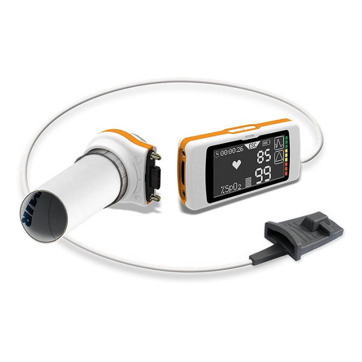 Spirometro portatile MIR Spirodoc con saturimetro e software MIR Spiro