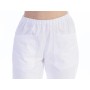 Cotton/polyester trousers - unisex - white