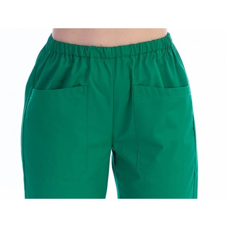 Kalhoty z bavlny/polyesteru - unisex - zelené