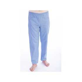 Katoen/polyester broek - unisex - lichtblauw