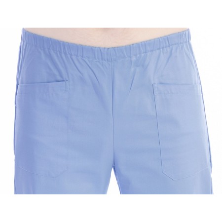 Pantalón de algodón/poliéster - unisex - azul claro