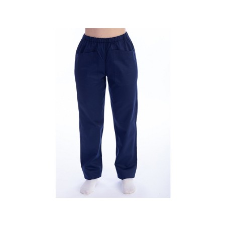 Cotton/polyester trousers - unisex - blue