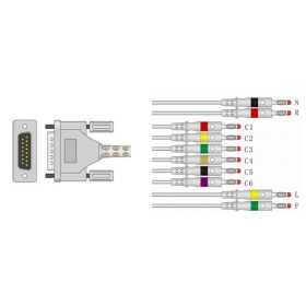 Cable de paciente de ECG estático compatible con NIHON CODEN