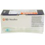 Quincke bd naalden 23g - 0,64x90 mm - turkoois - pak 25 stuks.