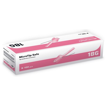 Injektionsnål 18g 1,2x38mm - steril - förpackning 100 stk.