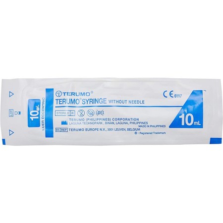Strzykawki bezigłowe terumo 10 ml - mimośrodowe złącze luer slip - mdss10ese - sterylne - opakowanie 100 szt.
