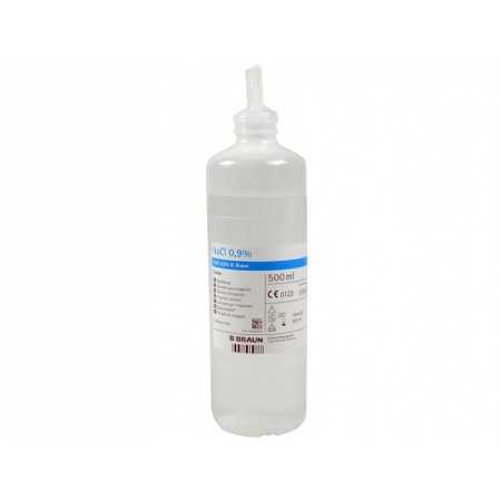 B-Braun EcoLav Solution saline stérile - 500 ml - Paquet 10 pièces.