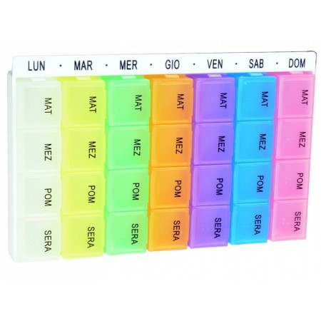 Easy weekly pill box x4 - italian