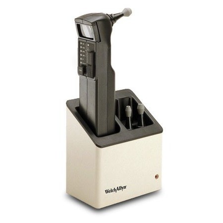 Audiometro di screening welch allyn "audioscope 3" completo di base di ricarica