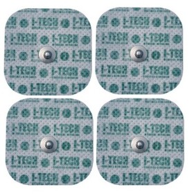 Électrodes pré-gélifiées pour l’électrostimulation 48x48 bouton - 4 pcs.