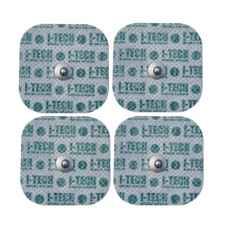 Électrodes pré-gélifiées pour l’électrostimulation 48x48 bouton - 4 pcs.