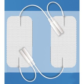 Elettrodi pregellati per elettrostimolazione 50x100 a filo doppio ingresso - 2 pz.