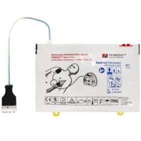 Par de placas Primedic Heartsave, electrodos preconectados