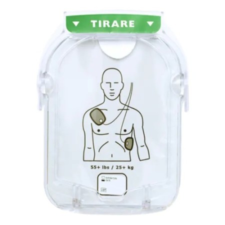 Par de palas para desfibrilador externo automático (dea) philips hs1 heartstream para adultos