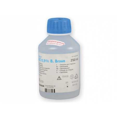 Solution saline stérile b-braun ecotainer - 250 ml - paquet 12 pièces.
