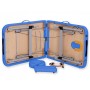 2-section aluminum massage table - blue