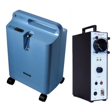 Sistema oxyozone 350 ozonizzatore aria professionale e concentratore philips