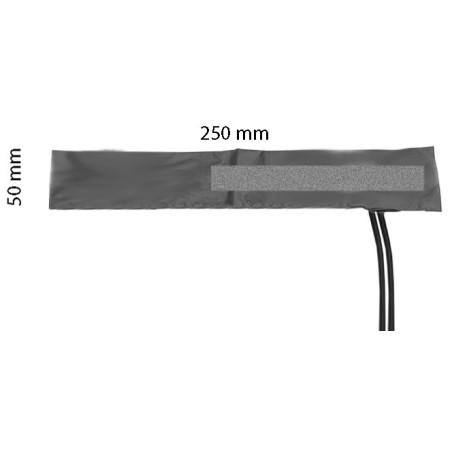 Měkká dětská látková manžeta 2 latexové komorové trubice 25x5