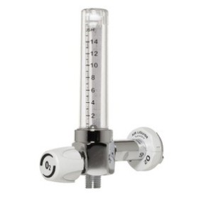 RS Debietmeter voor ZUURSTOF 15 L/MIN UNI Koppelingsinlaat ISO G 1/4M Uitlaat.