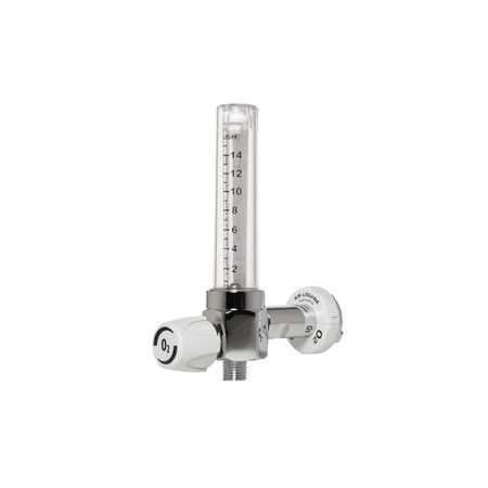 RS flowmeter for OXYGEN 15 L/MIN UNI connection inlet ISO G 1/4M output.