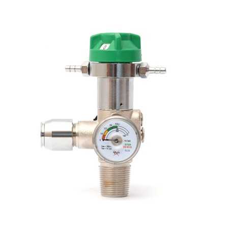 Pressure reducer with valve for 2/3l.