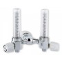 Double Flow Meter 30 LT/MIN High Flow -with Afnor Hospital Bar Connection