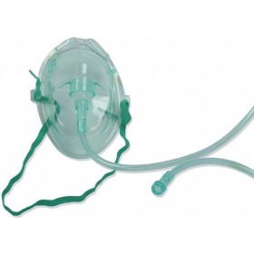 Zuurstofmasker met gemiddelde concentratie en 2,1 m OS/100 slang