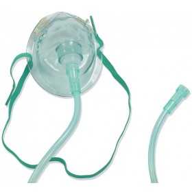 Masque à oxygène pédiatrique à concentration moyenne avec tube OS/100P de 2,1 m