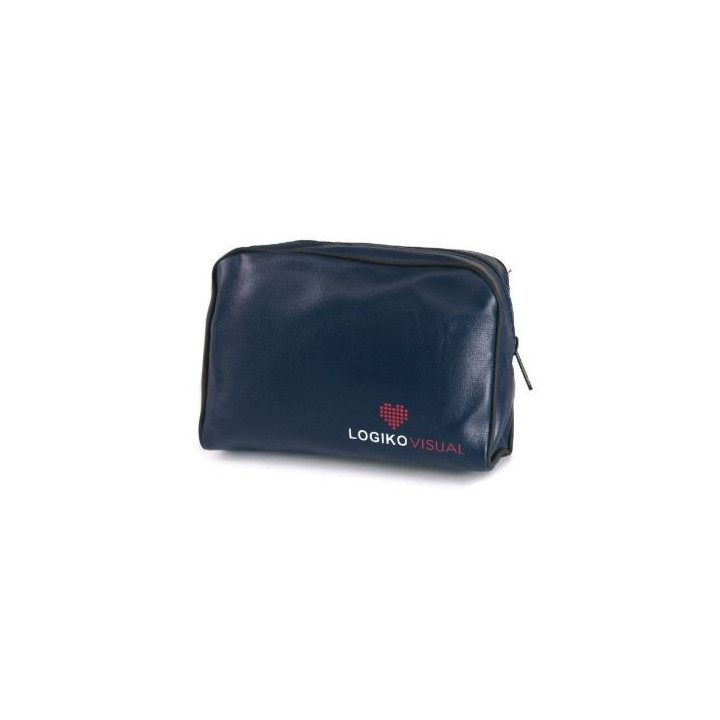 Bolso de piel sintética con cremallera
