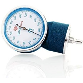 Manometer blau