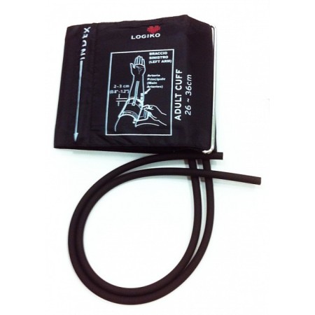 Bracciale con camera d'aria 2 tubi logiko con anello metallo 26-36 cm