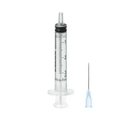 B.Braun Omnifix Strzykawka 3 ml Central Luer - Igła 23Gx30mm - 100 szt.