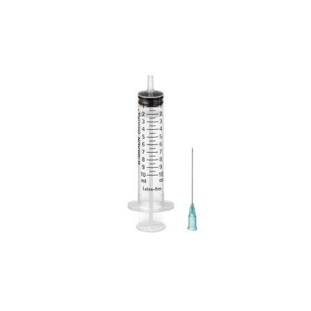 B.braun omnifix spruta 10 ml central luer - nål 21gx40mm - 100 st.