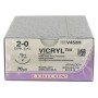 Sutura assorbibile ethicon vicryl - 2/0 ago 24 mm - conf. 36 pz.