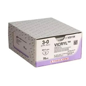 Ethicon Vicryl Absorbable Suture - 3/0 Needle 22 mm - Pack 36 pcs.