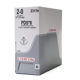 Ethicon PDS II Sutura Reabsorbible - Aguja 2/0 26 mm - Pack 36 uds.