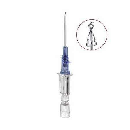 Aghi cannula 1 via B.Braun Introcan Safety 20Gx32mm Rosa, senza alette, in PUR - 50 pz.