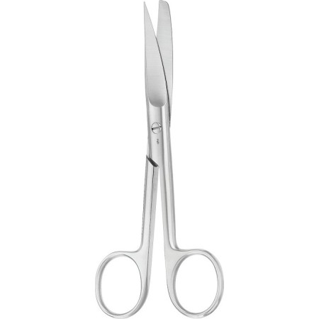 Aesculap zahnuté chirurgické nůžky sm/ac 150 mm - 1 ks.