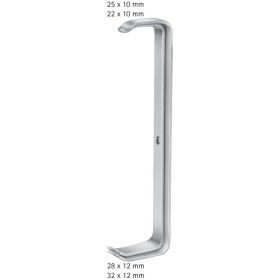 Retractor aesculap farabeuf 25x10/32x12-22x10/28x12 - 1 buc.
