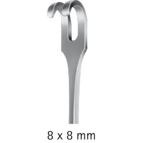 Aesculap Volkmann Retractor 2 Dientes Biseles 8X8mm - 1 ud.