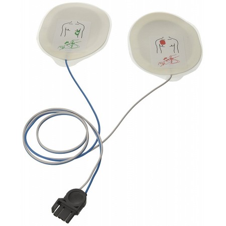 Par de pás pediátricas para desfibriladores medtronic physiocontrol, osatu bexen, cardioline - 1 par f7952p