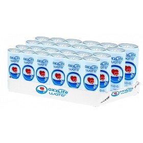 OXYLIFE WATER - Vysoce kvalitní voda s čistým kyslíkem (120 mg/L) - 250 ml - 24 plechovek